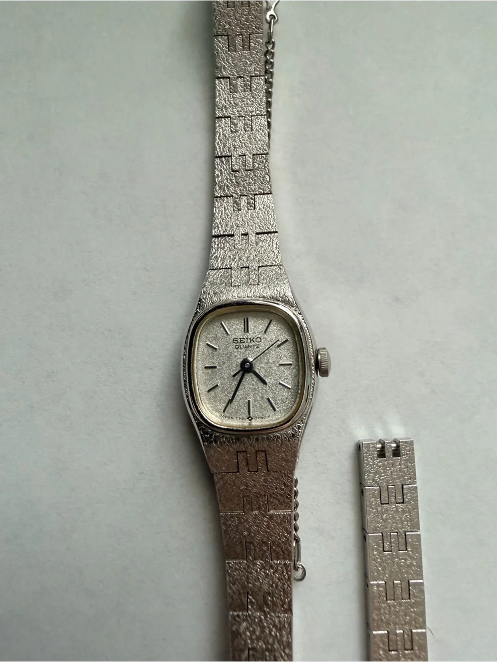 Vintage Seiko Quartz 7321 - 5399 Silver Watch